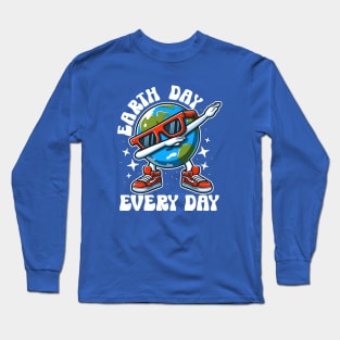 Earth Day Every Day Dabbing Long Sleeve T-Shirt